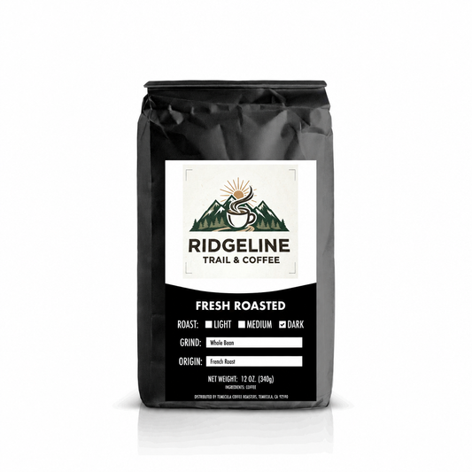 French Roast – Ridgeline Trail & Coffee bag