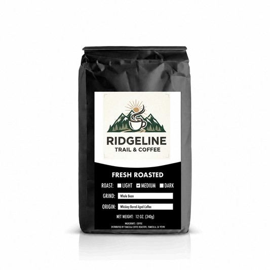 Whiskey Barrel Aged – Ridgeline Trail & Coffee bag