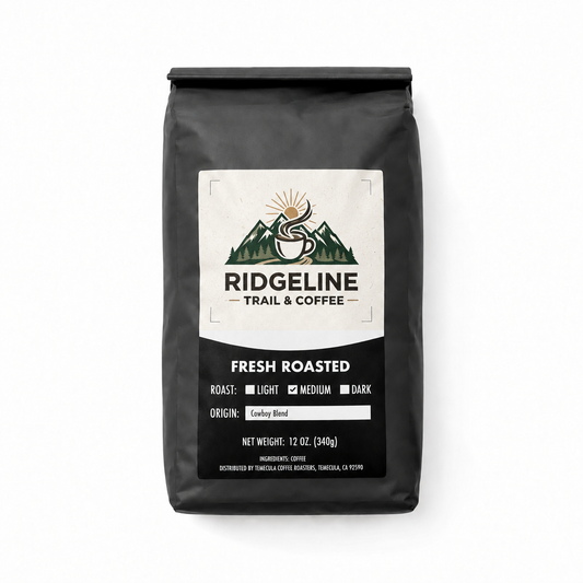 Cowboy Blend – Ridgeline Trail & Coffee bag