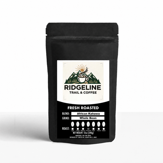 African Kahawa Blend – Ridgeline Trail & Coffee bag