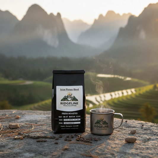 Asian Plateau Blend on the trail – Ridgeline Trail & Coffee