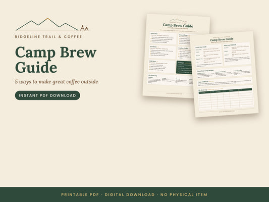 Camp Coffee Brew Guide | Printable PDF for Camping & Hiking